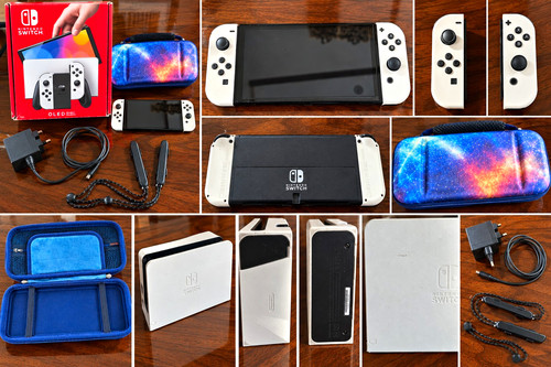Nintendo switch oled white - switch,