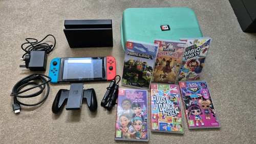 Nintendo switch console neon - switch,