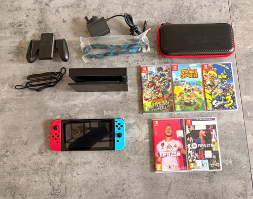 Nintendo switch console neon - nintendo,
