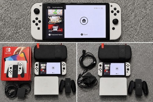 Nintendo switch oled - switch, white